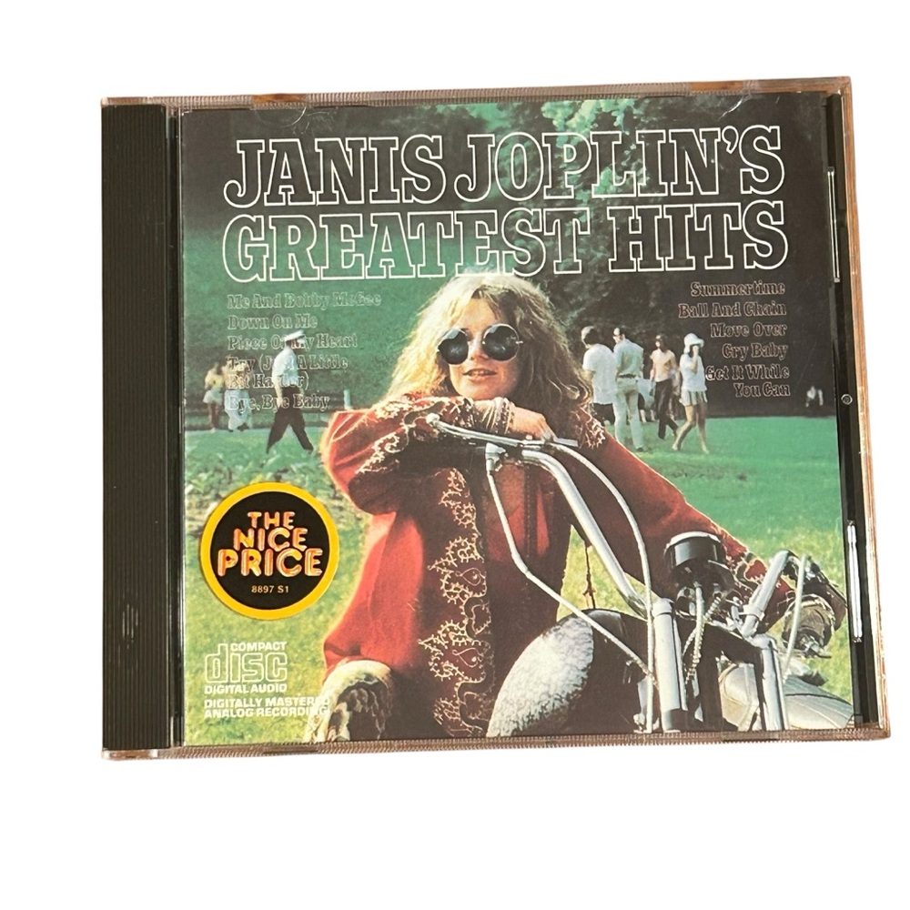 Vintage 1973 Janis Joplin's Greatest Hits CD Full Tilt Boogie Band